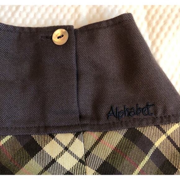Alphabet By Duguy Creations Brown Plaid Skirt Girls Size 4 - Picture 3 of 7